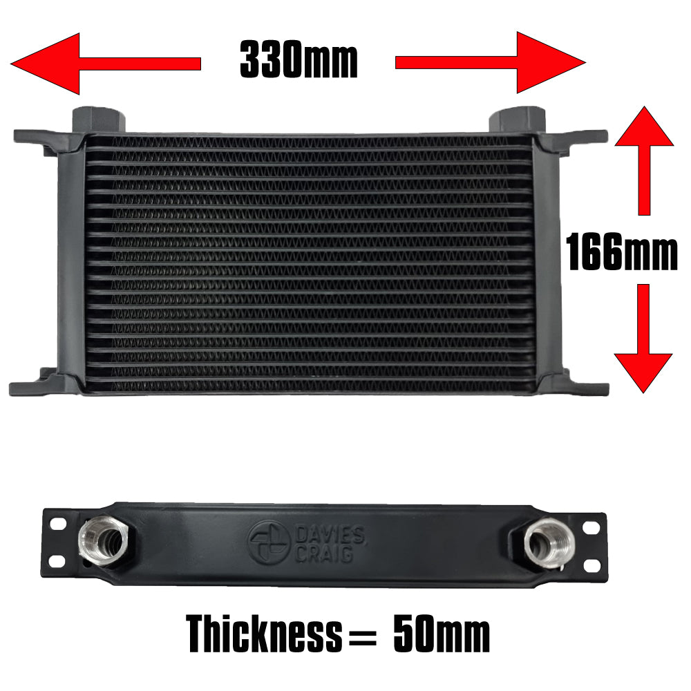 Davies Craig Universal Engine/Transmission Oil Cooler 50mm 19-Row AN10 (605)