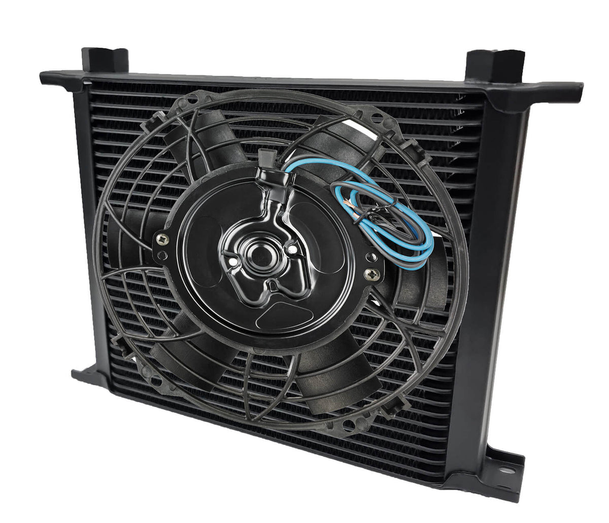 Davies Craig Engine/Transmission Oil Cooler 30-Row AN10 & 8" Fan Combo 12V (608)
