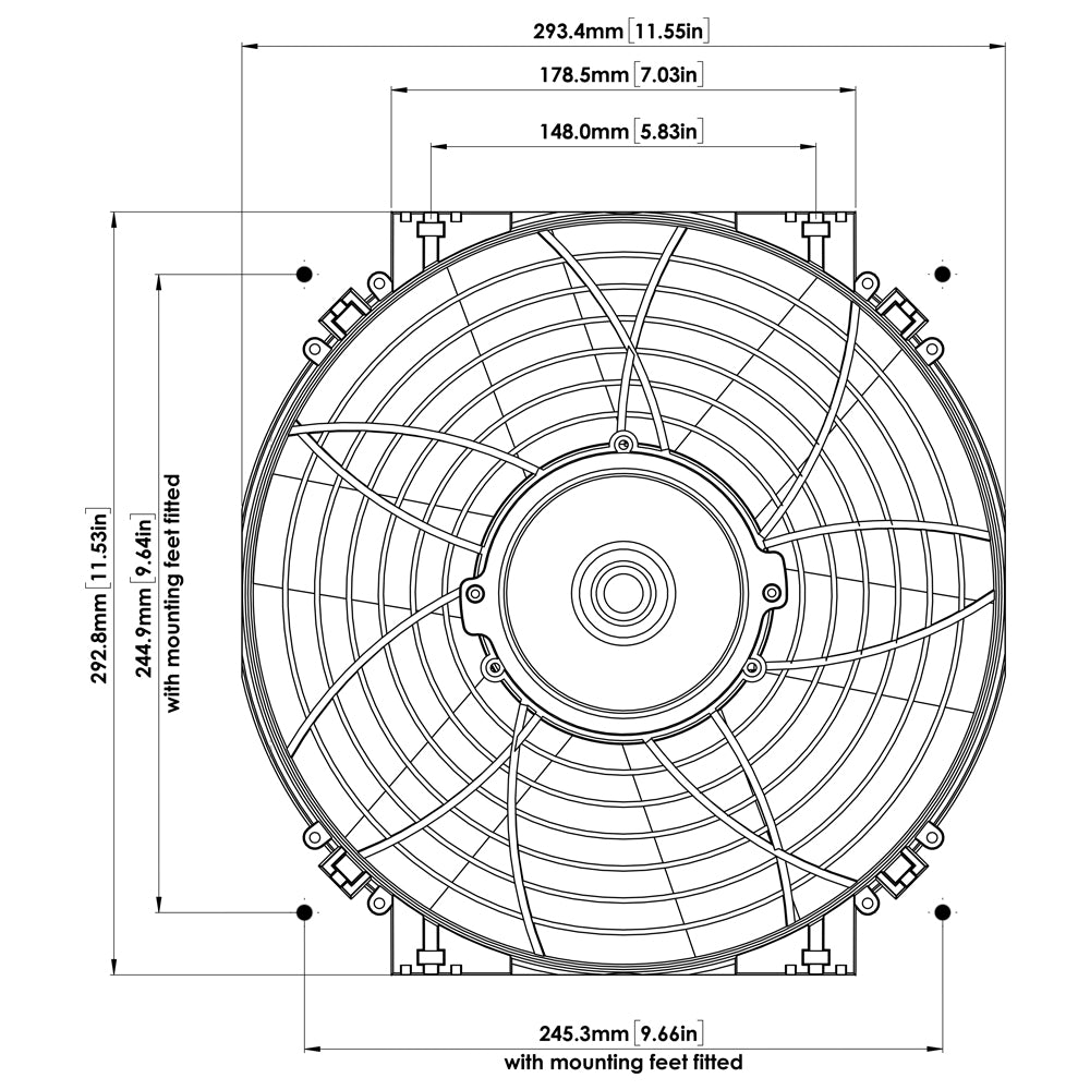 Davies Craig 12" Thermatic Electric Fan 12V (0162)