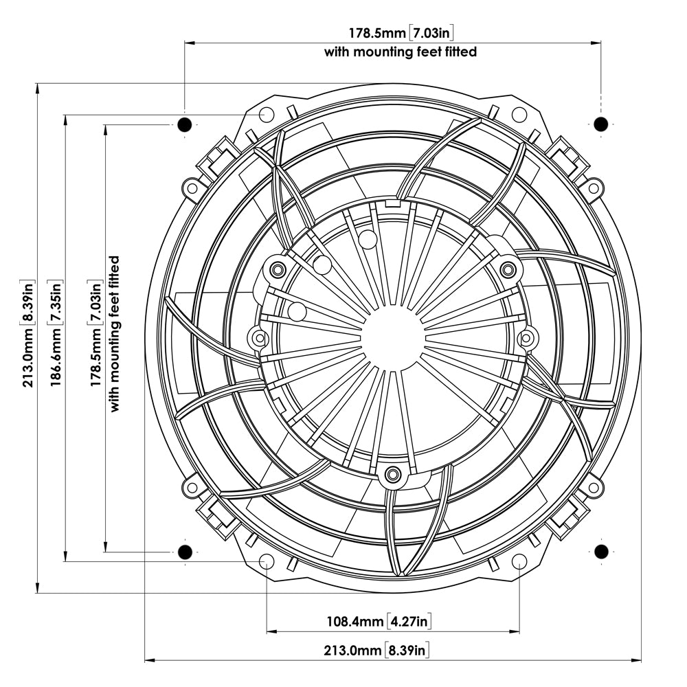 Davies Craig Brushless 8" Thermatic Electric Fan 12V (0121)
