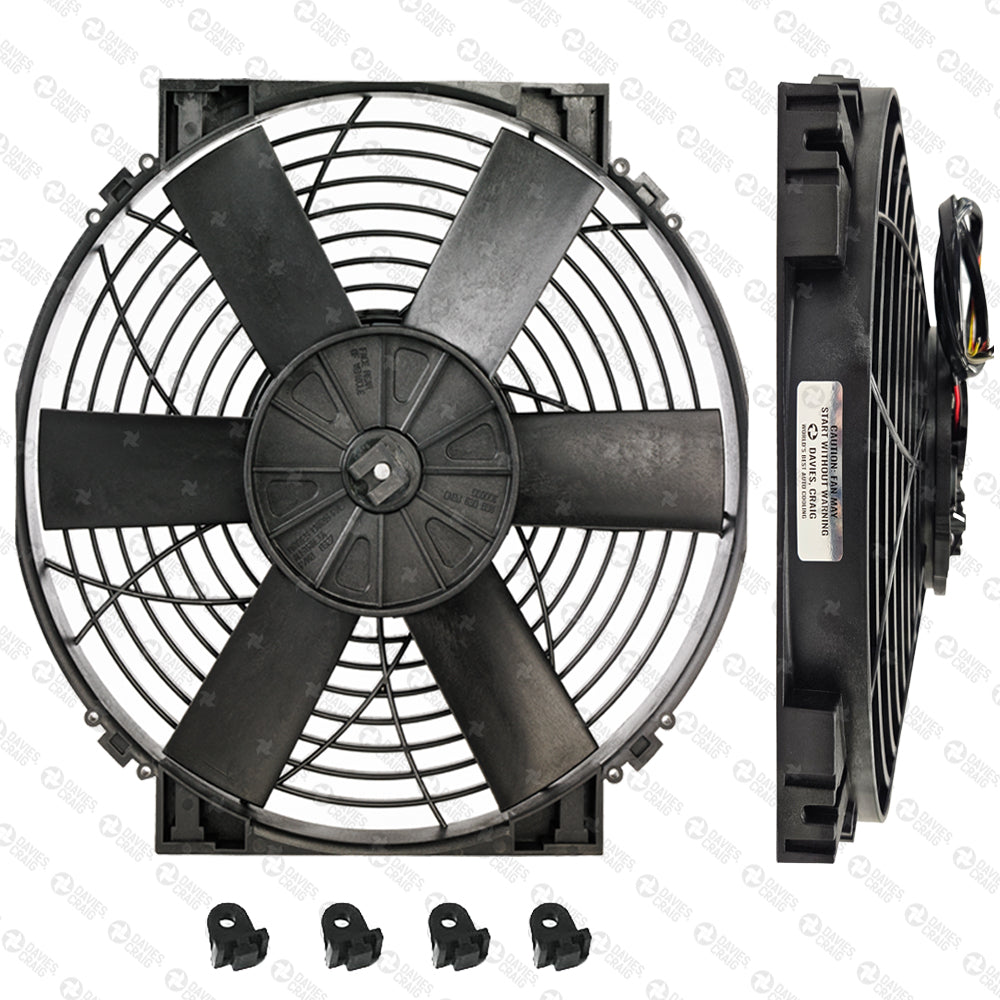 Davies Craig Brushless 14" High Power Thermatic Electric Fan 12V (0129)