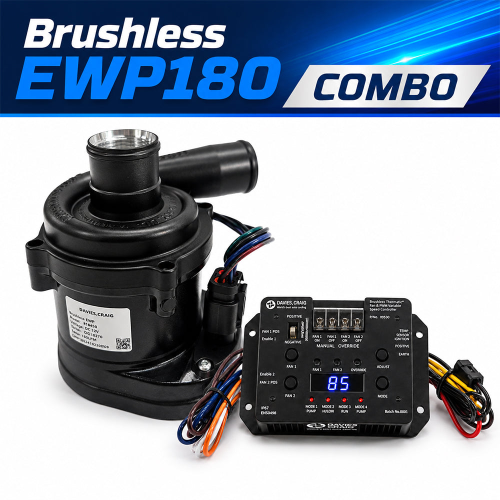 Davies Craig Brushless EWP180 Electric Water Pump & Controller Combo 12V (8945)