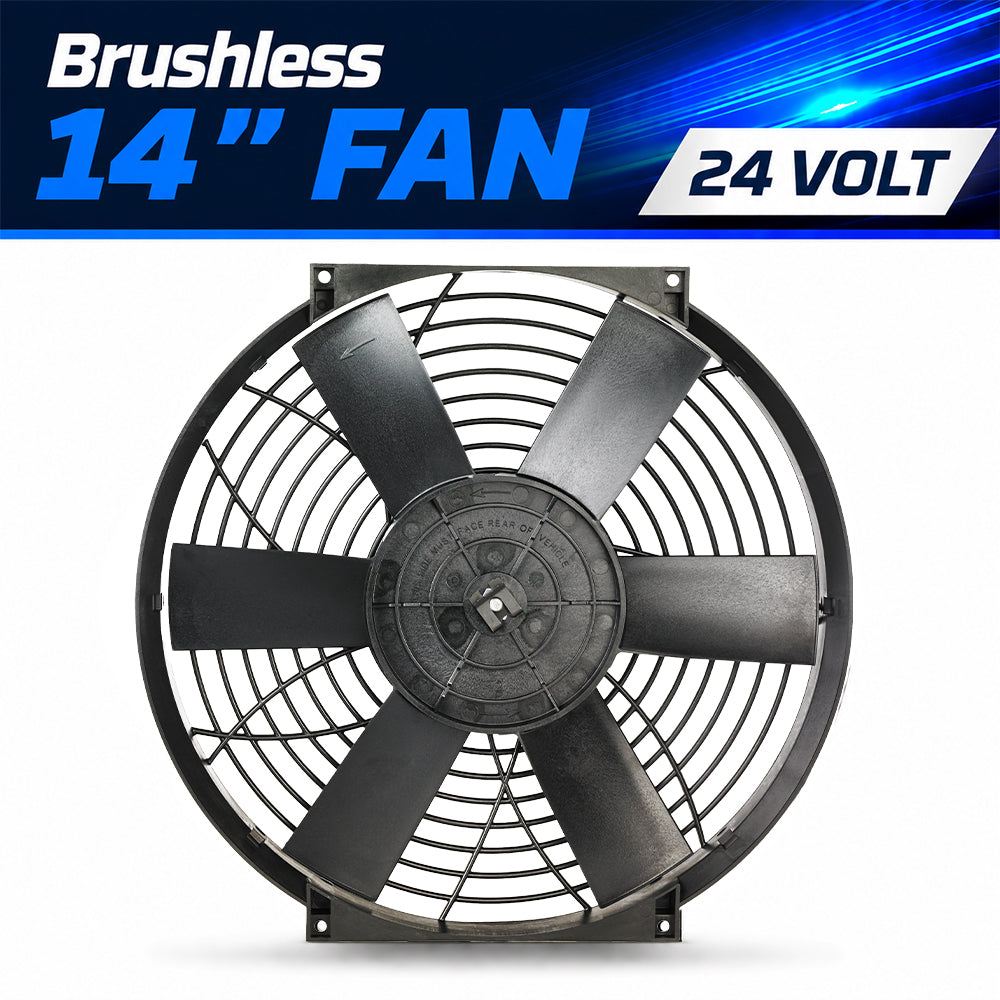 Davies Craig Brushless 14" High Power Thermatic Electric Fan 24V (0130)