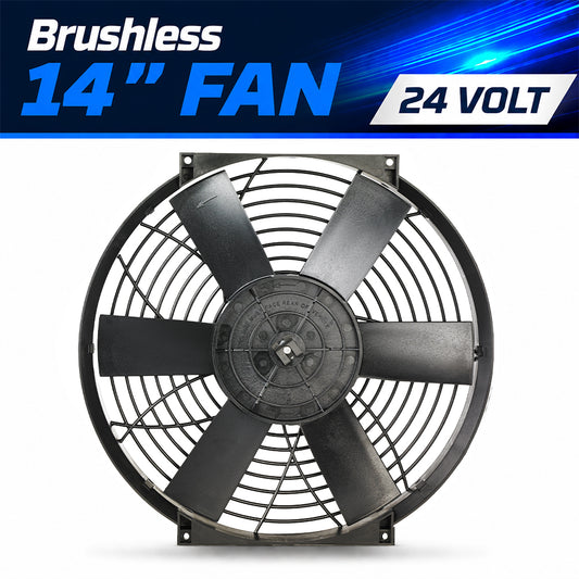 Davies Craig Brushless 14" High Power Thermatic Electric Fan 24V (0130)