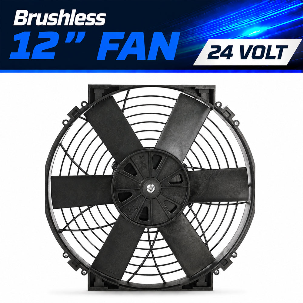 Davies Craig Brushless 12" High Power Thermatic Electric Fan 24V (0128)