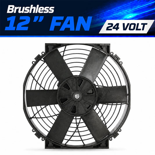 Davies Craig Brushless 12" High Power Thermatic Electric Fan 24V (0128)