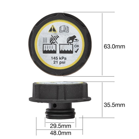 Tridon Radiator Cap DA21145 - Ford Later FG NA