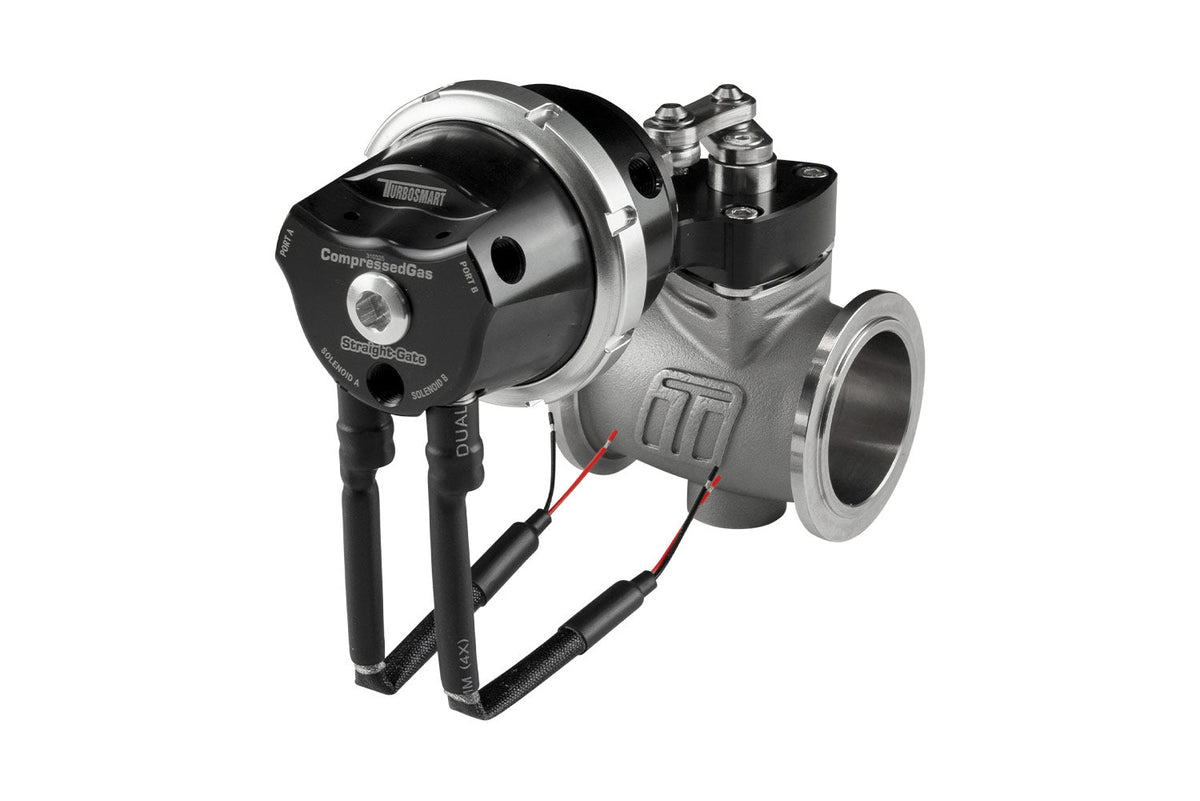Turbosmart Compressed Gas (CO2) StraightGate40 – Inbuilt Solenoids – 7PSI Black (Control In Cap CO2 Boost Control)